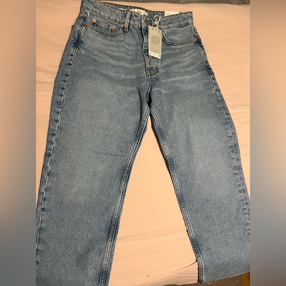 Size 4 Demin straight leg Mango jeans